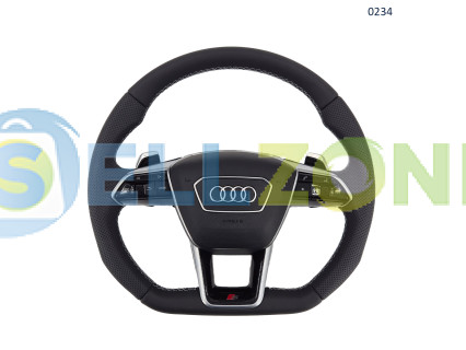 S-Line cut σπορ τιμόνι με διάτρητο δέρμα Audi A1 A3 A5 A6 TT Q3 Q5 Q7 – 0234